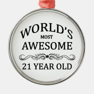 Ornamento De Metal As pessoas de 21 anos as mais impressionantes do