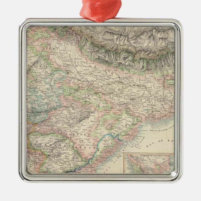 Ornamento De Metal As possessões britânicas nas Índias do leste (Frente)