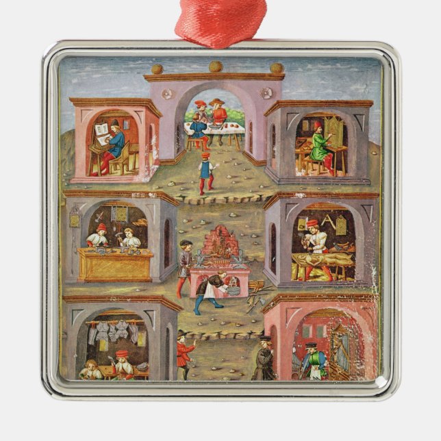 Ornamento De Metal As profissões (Frente)