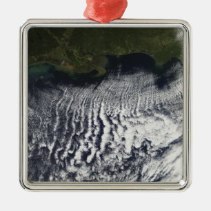 Ornamento De Metal As ruas de nuvem são visíveis