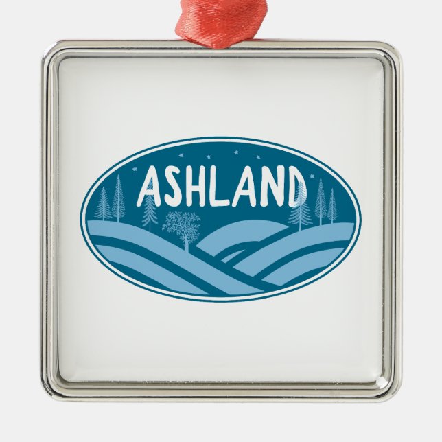 Ornamento De Metal Ashland Oregon Outdoor (Frente)