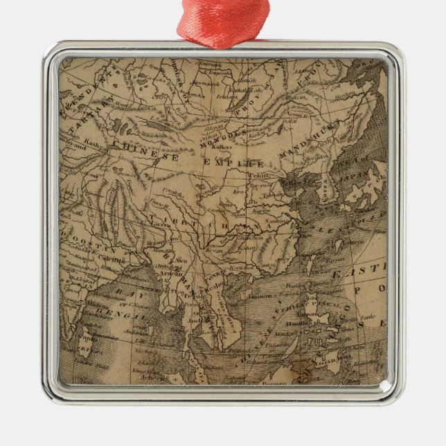 Ornamento De Metal Ásia (Frente)