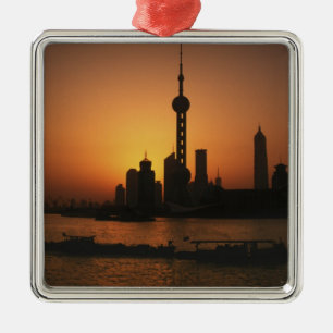 Ornamento De Metal ÁSIA, China, Xangai Vista da TV Oriental Pearl