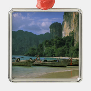 Ornamento De Metal Ásia, Tailândia, Krabi. Praia de West Railay,