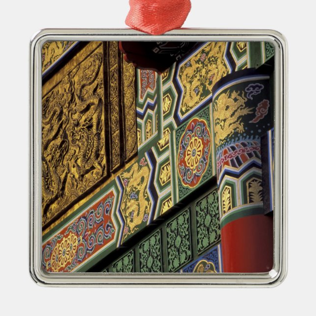 Ornamento De Metal Ásia, Taiwan, Taipei. O Grand Hotel, principal (Frente)