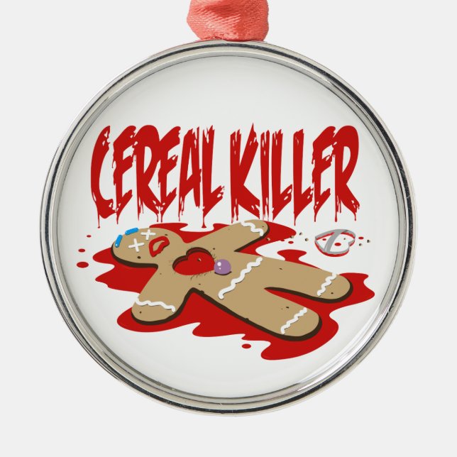 Ornamento De Metal Assassino do cereal (Frente)