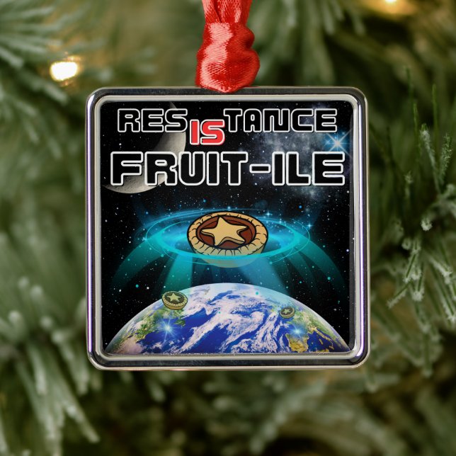 Ornamento De Metal Assimilação das tartes da Terra (Árvore)