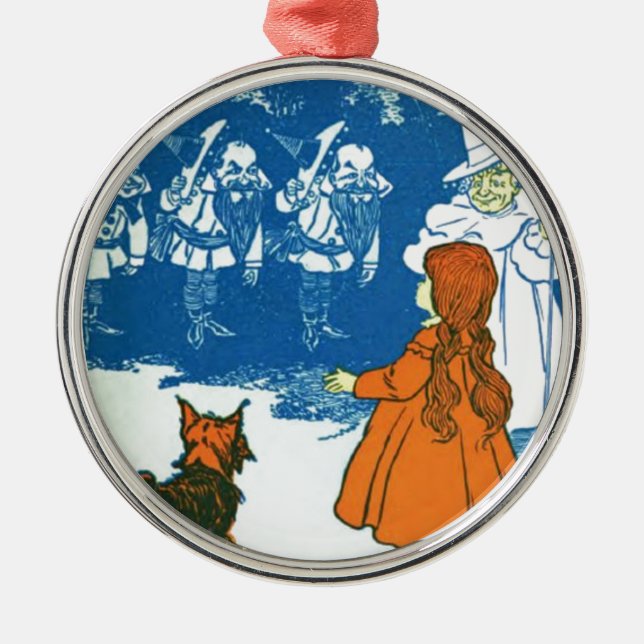 Ornamento De Metal Assistente de Oz (Frente)