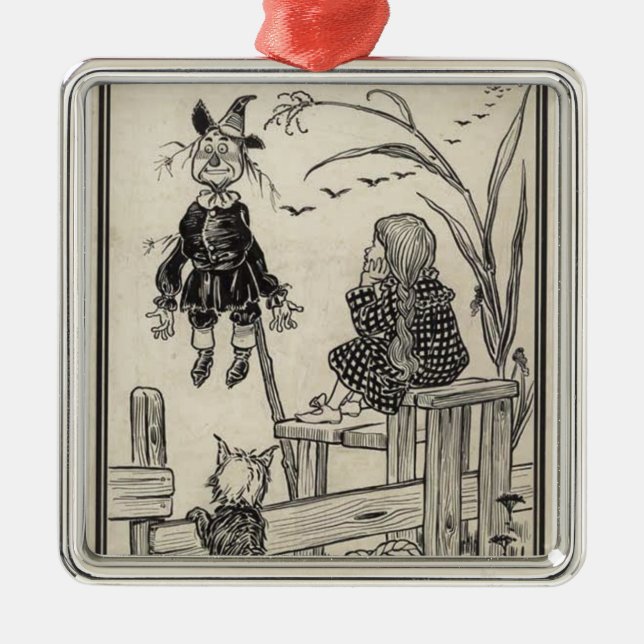 Ornamento De Metal Assistente de Oz (Frente)