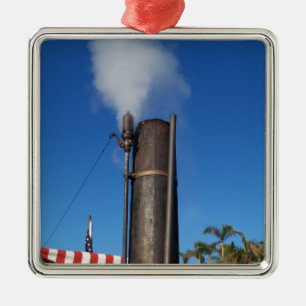 Ornamento De Metal Assobio de Vapor Movido