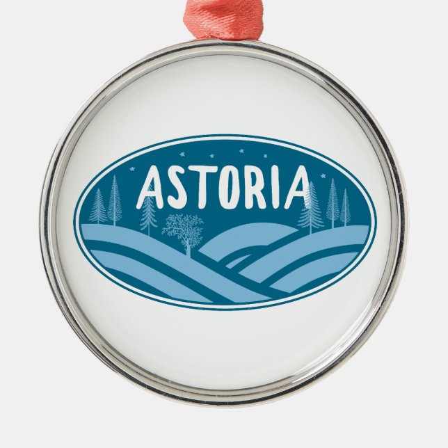 Ornamento De Metal Astoria Oregon Outdoor (Frente)