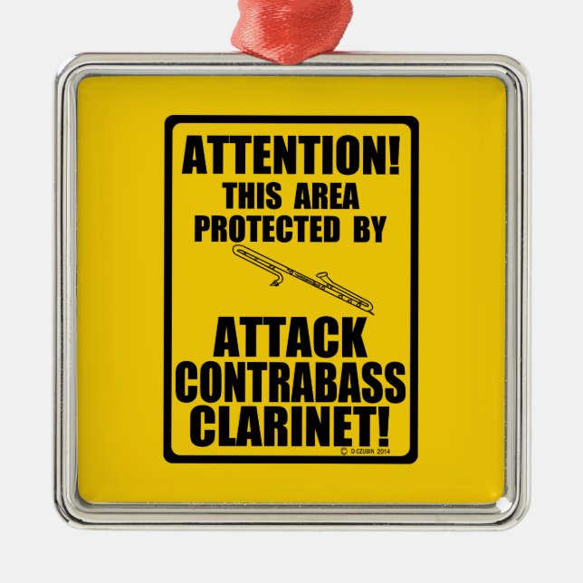 Ornamento De Metal Atacar Contrabass Clarinet (Frente)