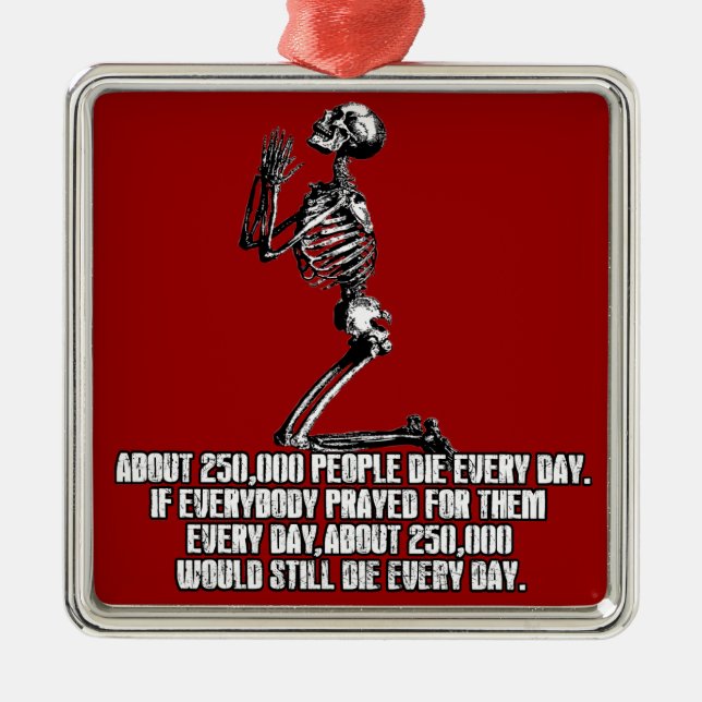 Ornamento De Metal Ateu (Frente)