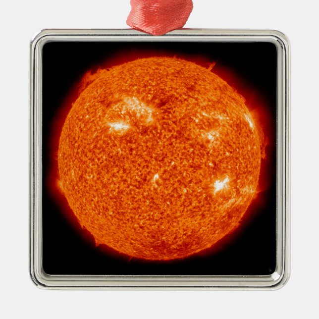 Ornamento De Metal Atividade solar no Sol 3 (Frente)