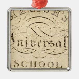 Ornamento De Metal atlas da escola universal