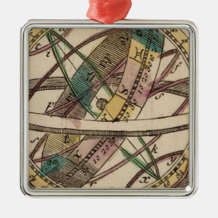 Ornamento De Metal Atlas de mundo 2