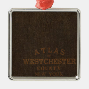 Ornamento De Metal Atlas de Westchester County, NY
