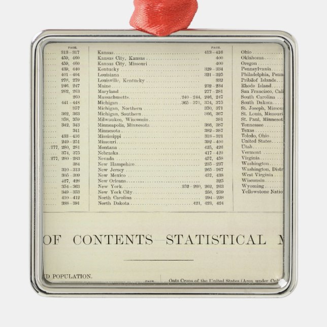 Ornamento De Metal Atlas posicionado dos Estados Unidos do mundo (Frente)