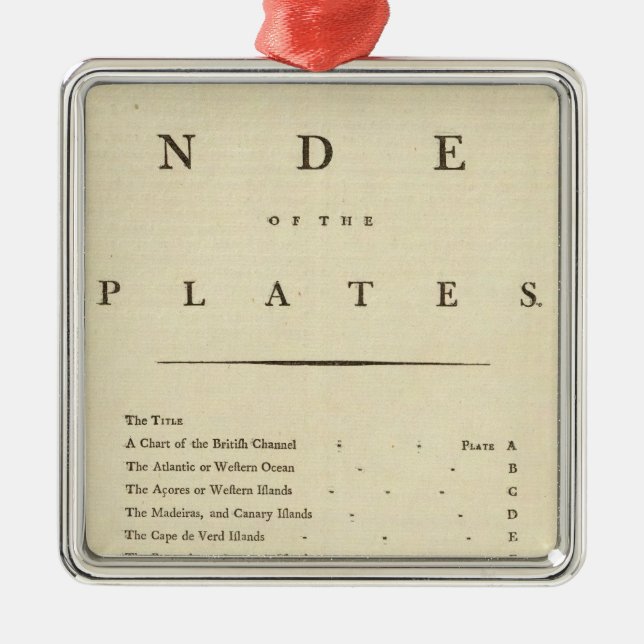 Ornamento De Metal Atlas West India (Frente)