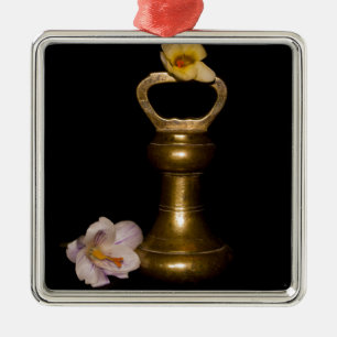 Ornamento De Metal Atração Floral