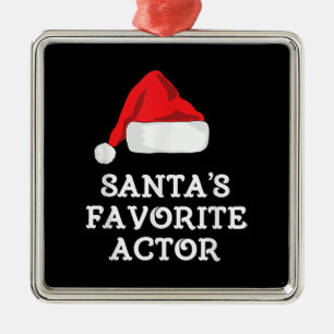 Ornamento De Metal Atriz de Natal do Ator Favorito Santas