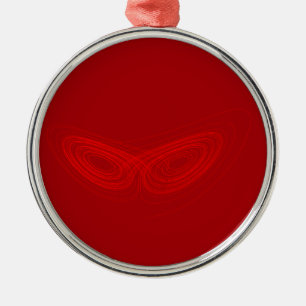Ornamento De Metal Attractor estranho - matemática da física da