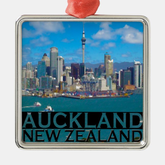 Ornamento De Metal Auckland (Frente)