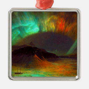 Ornamento De Metal Aurora Borealis - aurora boreal