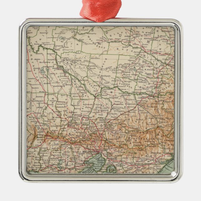 Ornamento De Metal Austrália do sudeste por 168 (Frente)