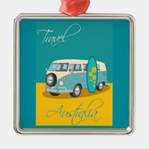 Ornamento De Metal Austrália:Ornamento por Viagem de metal