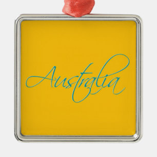 Ornamento De Metal Austrália:Ornamento por Viagem de metal