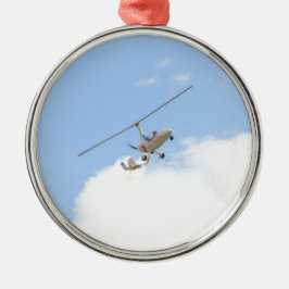 Ornamento De Metal Autogyro em voo