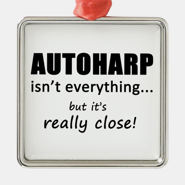 Ornamento De Metal Autoharp não é tudo (Frente)