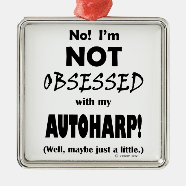 Ornamento De Metal Autoharp obscecado (Frente)