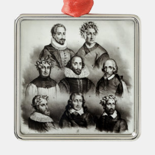 Ornamento De Metal Autores famosos, 1833