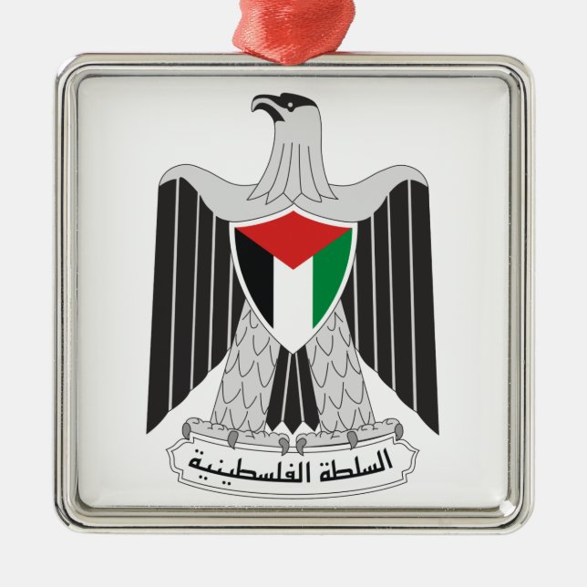 Ornamento De Metal autoridade emblem palestine (Frente)