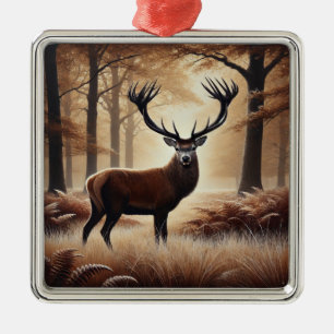 Ornamento De Metal Autumn Deer Ornament