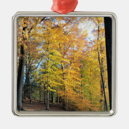Ornamento De Metal Autumn Forrest