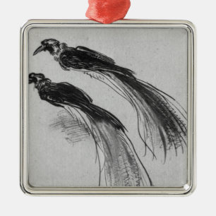 Ornamento De Metal Aves