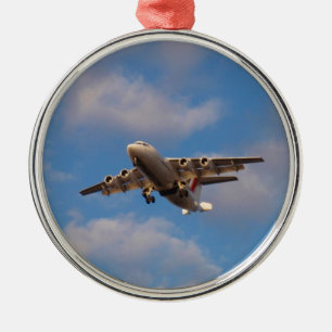 Ornamento De Metal Avro RJ85 Jet pousando