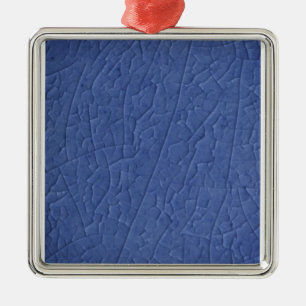 Ornamento De Metal Azure stone cracks Ornament