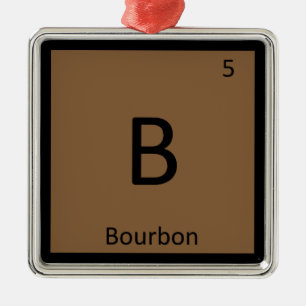 Ornamento De Metal B - Química do Álcool Bourbon Mesa periódica