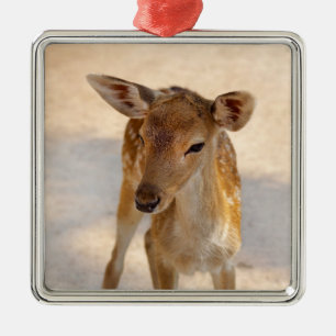 Ornamento De Metal Baby Deer