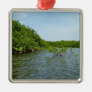 Ornamento De Metal Baby Mangrove Trees no Caribe