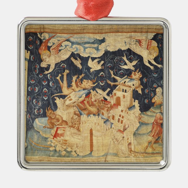 Ornamento De Metal Babylon invadiu por demónios (Frente)