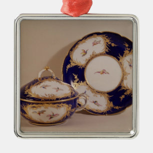 Ornamento De Metal Bacia de Vincennes e suporte, c.1745