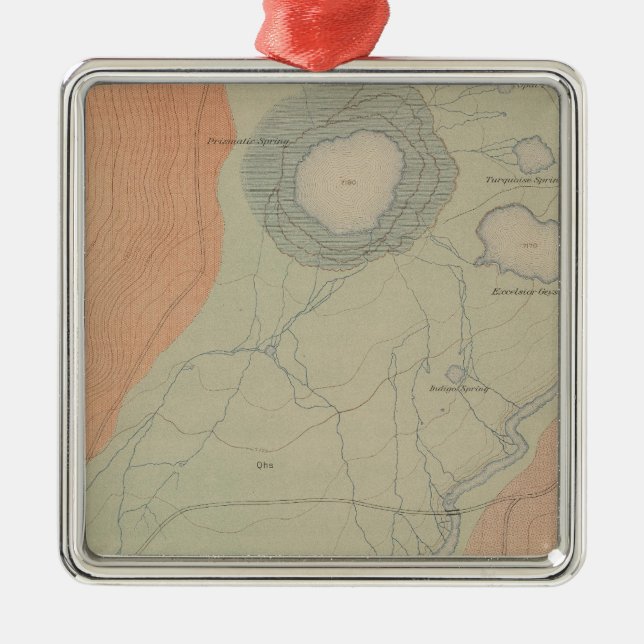 Ornamento De Metal Bacia do geyser das maravalhas (Frente)