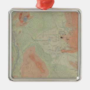 Ornamento De Metal Bacia do geyser de Firehole
