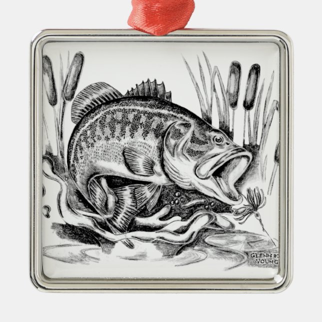 Ornamento De Metal Baco de boca larga (Frente)