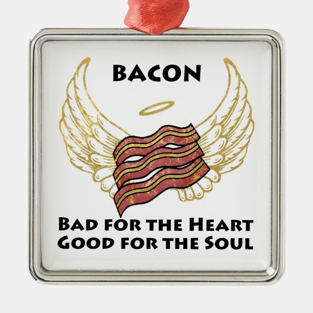 Ornamento De Metal Bacon (Frente)